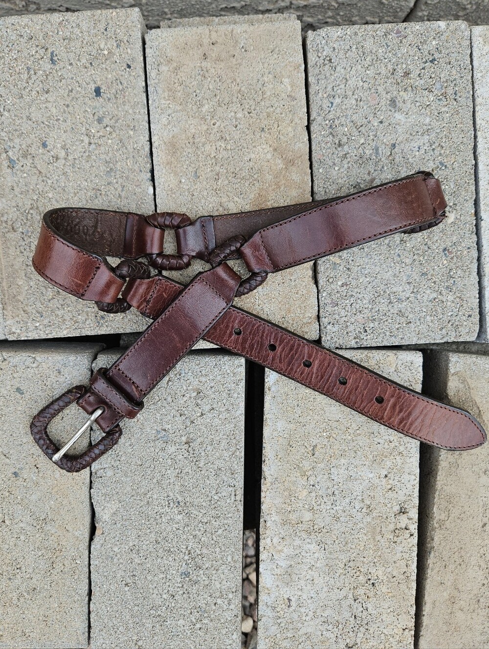 Vintage Fossil Leather Belt